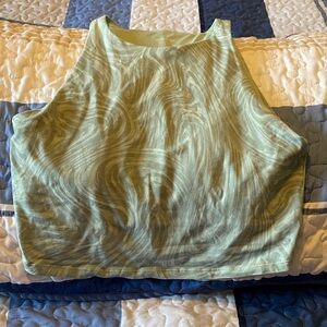 Old Navy Swirl Pattern Green Tank Top